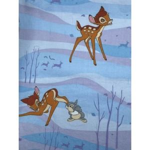*RARE* 2006 Disney’s Bambi Thumper Winter Scene Fabric Multiple Pieces